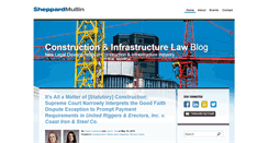 Desktop Screenshot of constructionandinfrastructurelawblog.com