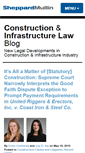 Mobile Screenshot of constructionandinfrastructurelawblog.com